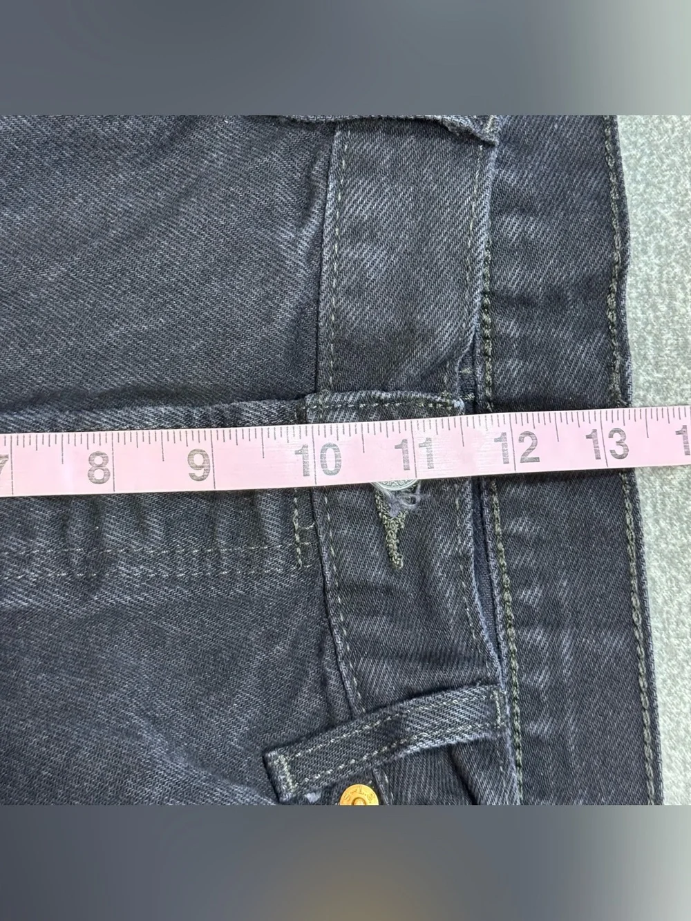 Levis 501 Jeans Men’s 34x30 Black Button Fly Grunge Straight Leg Jeans 5 Pocket
